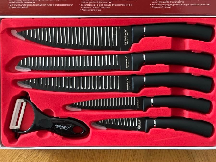 Coltelli: Eisenbach 6 Teiliges-Messerset – Nuovo e nell'imballaggio originale da Wangen b. Olten venduto da break72 2