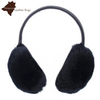 Ohrwärmer - Ohrenschützer aus Kaninchenfell - 3 Farbe