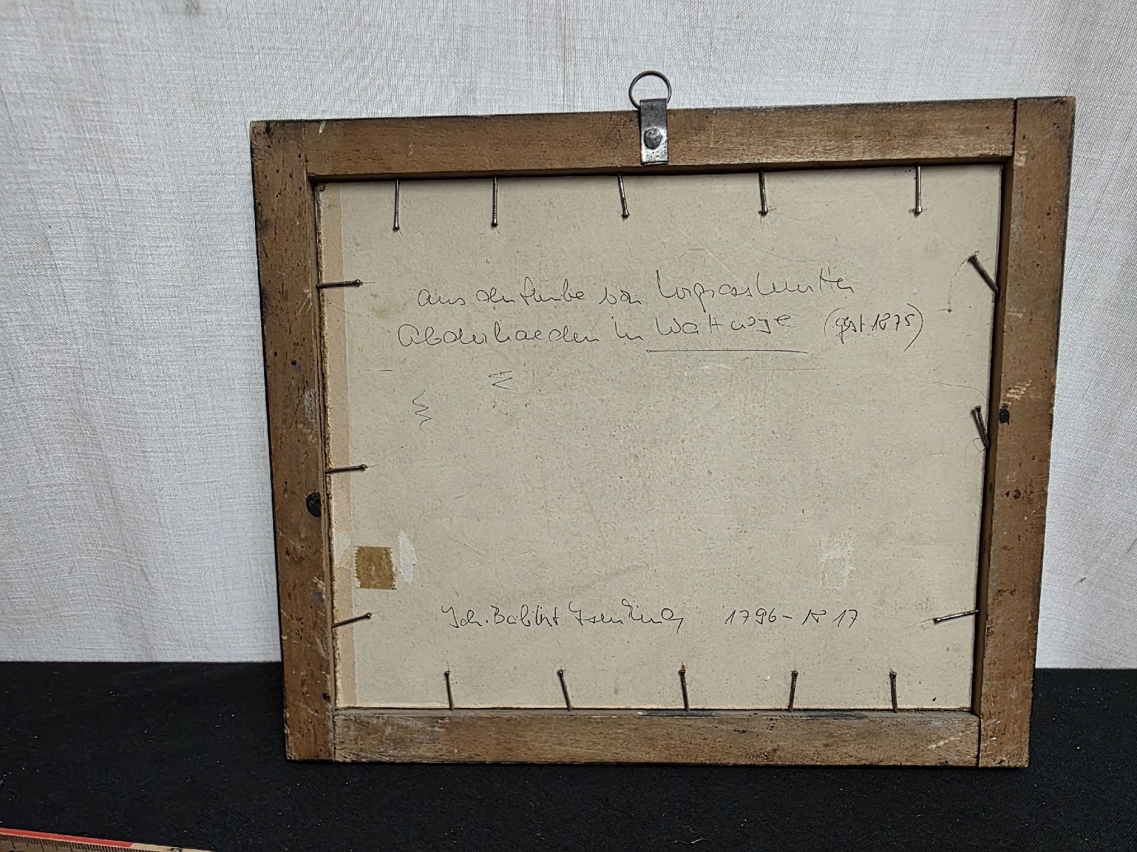 Incisioni: Originale Stich Lichtensteig, 1875, gerahmt IB Eisenring – Usato da Wolfertswil venduto da Antiko 5