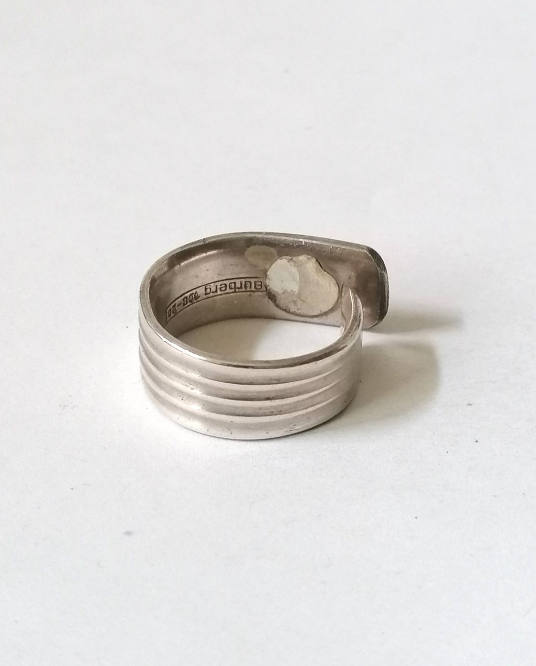 Ringe: Ring aus Silberbesteck, Grösse 59 – Neu (gemäss Beschreibung) aus Suhr von zum1.zum2.und 1