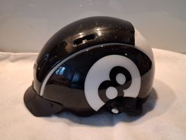 Kinder Fahrradhelm 44 - 50cm Motiv "8-Ball" - Top Zustand!