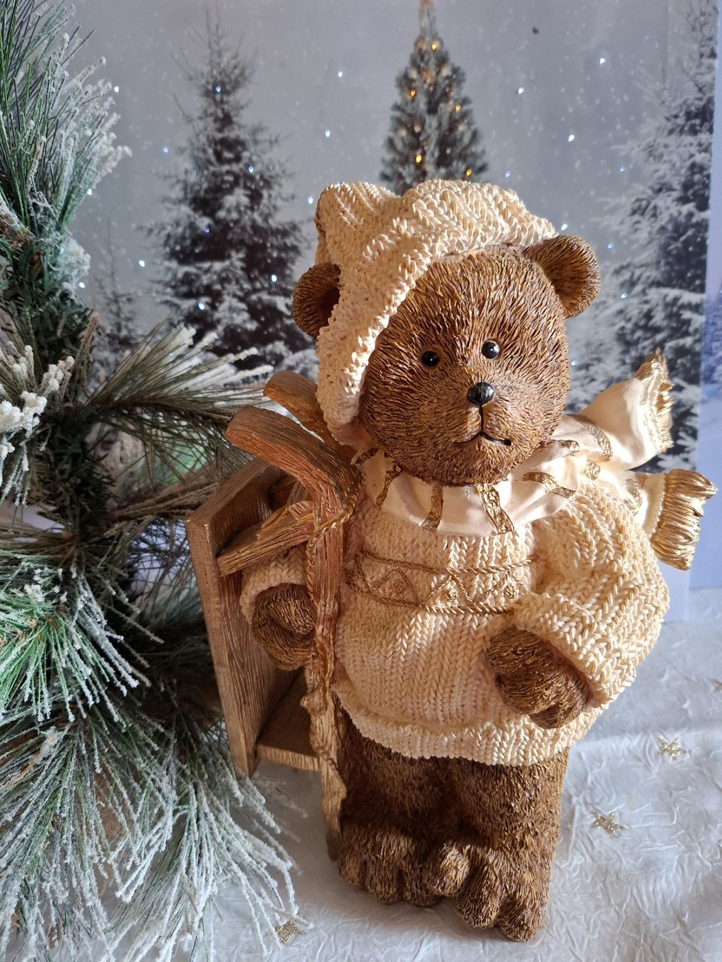 Tutte le decorazioni: BÄRCHEN MIT SCHLITTELI UND SCHNEEBAUM – Nuovo (secondo la descrizione) da Gretzenbach venduto da schibaya 6