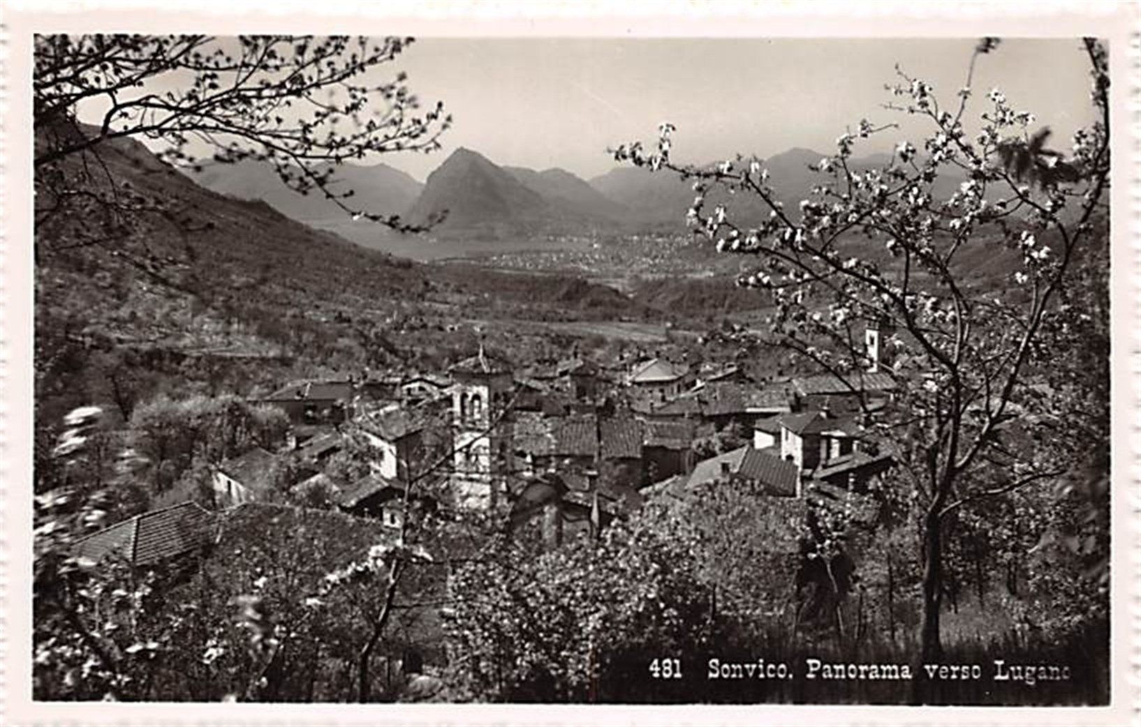 Cartes postales: Sonvico, Panorama verso Lugano – D'occasion à Ottikon b.Kemptth. par Neptun1974