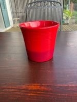 1 Blumentopf Rot gerippt