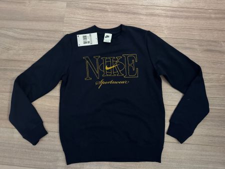 NEU: NIKE Sportswear Pullover dunkelblau/gold Gr. XS