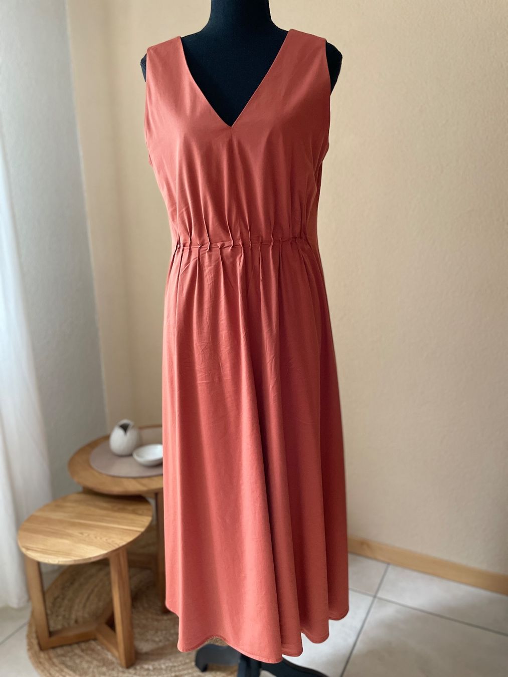 Kleider: Langes Kleid von S.Oliver Gr.36 - cognac – Gebraucht aus Birsfelden von Nic21