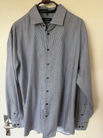 Ungetragen - Seidensticker Hemd Herren Grösse XL blau/weiss