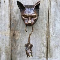 🐾Lustige Türdekoration: Türklopfer Katzen- & Maus-Design!🐁