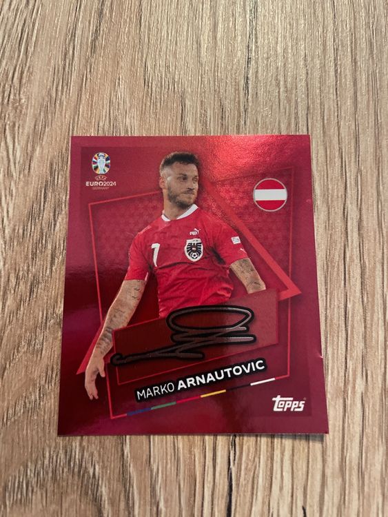 Topps Euro EM 2024 / SIGNATURE MARKO ARNAUTOVIC RARE/ AUT SP (Neuf ...