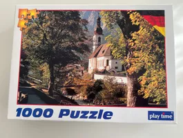 Neues Puzzle 1000 Teile, Kirche Ramsau, originalverpackt