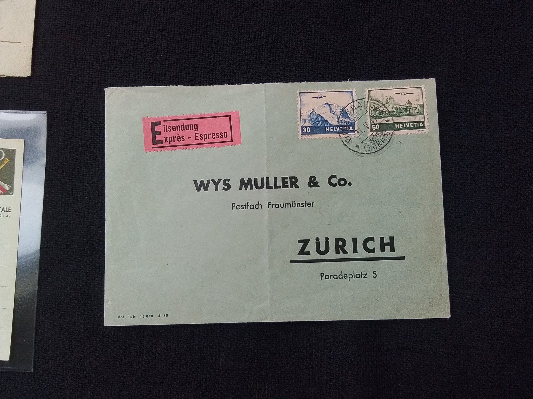 Tutti i francobolli: Lot 2 Flugpost ( 10 Belege ) – Usato da Reichenburg venduto da Pipo-67 5