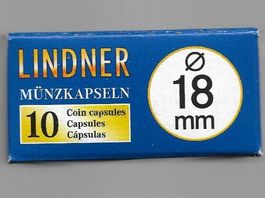 Lindner 10er Pack Münzkapseln 18 mm