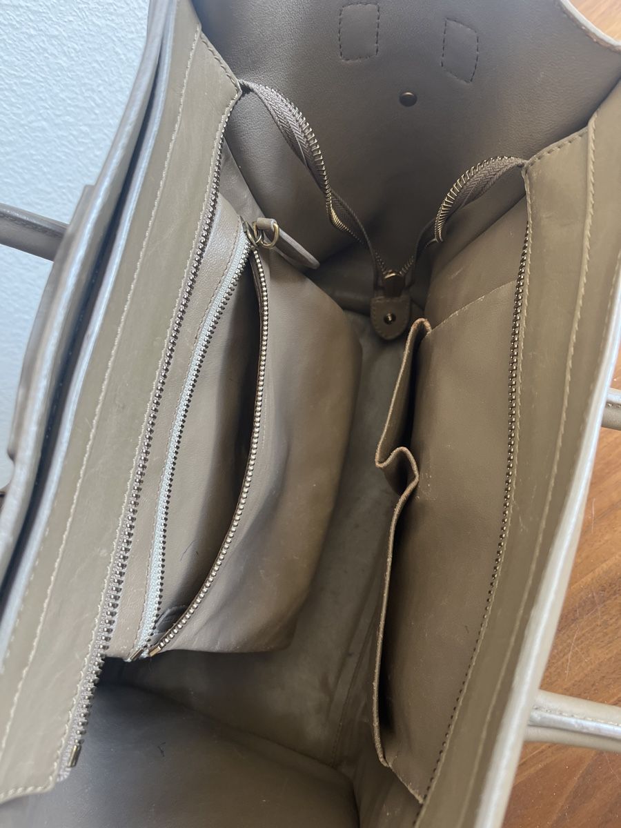 Celine Borse da donna: Céline Luggage Mini Bag taupe/greige – Usato da Zürich venduto da kleinesgrau 3