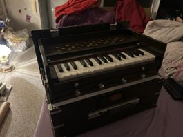 Harmonium - Indisches Tasteninstrument, neuwertig, Klangwund