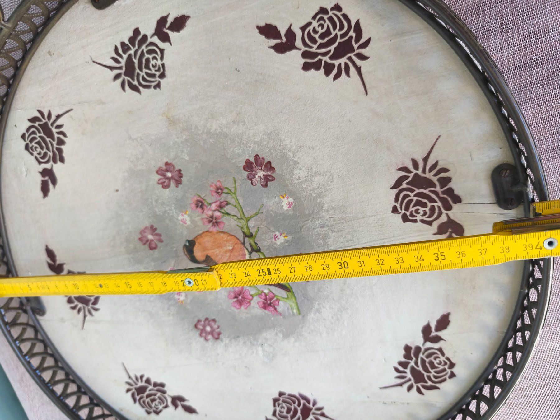 Servierplatten: Tablett shabby chic Vogel – Gebraucht aus Zürich von Jul69 3