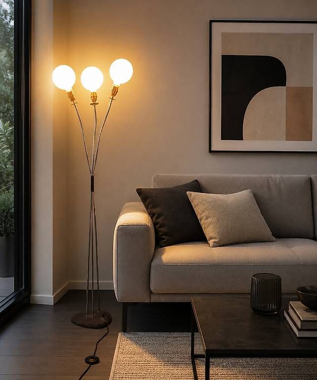 Lampade: Lampadaire vintage 3 lampes – Usato da Thônex venduto da Xge