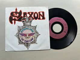 SAXON tolle Single Strong arms Kult Metal Hard 80's France d