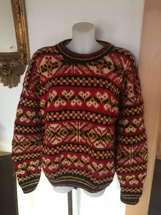 🏔️ Himalaya Nepali 🇳🇵Pullover Wolle 100 Hand Made !!! Kaufen auf Ricardo