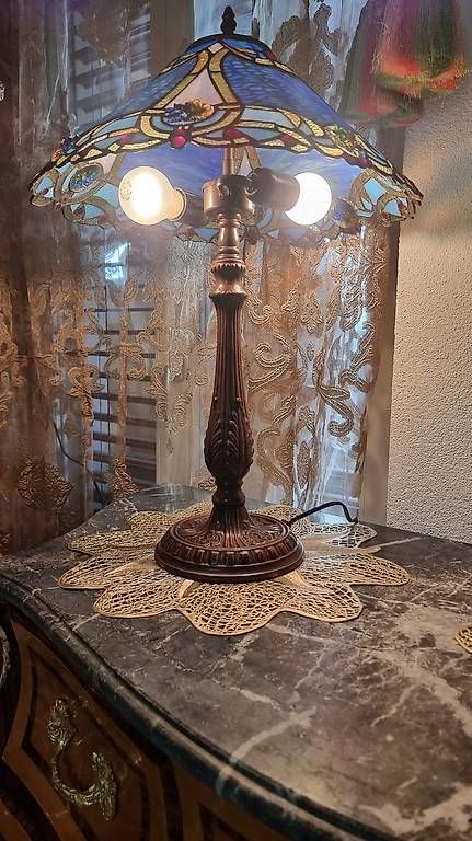 Lampen: Wunderschöne Tiffany Buntglaslampe – Neu (gemäss Beschreibung) aus Wolfhalden von Nati-Nati 3