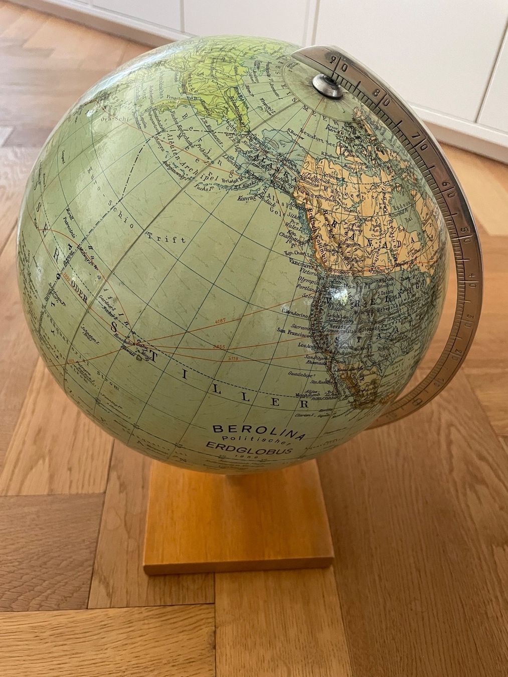 Sonstige Dekorationen & Accessoires: Wunderschöne Weltkugel, VINTAGE ERDGLOBUS 1959 – Gebraucht aus Zürich von Capetown14 4