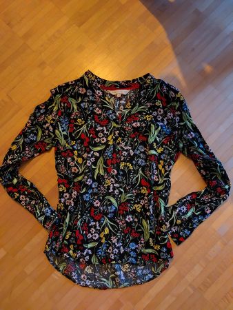 Bluse mit Blumen S