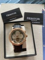 Montre Heritor automatique or rose plaquée neuve