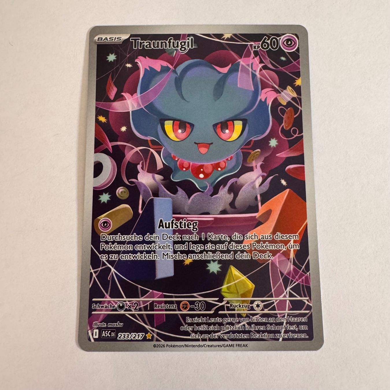 Pokémon Carte collezionabili: Pokémon ASC - Traunfugil - 233 / 217 - DE – Nuovo (secondo la descrizione) da Staad SG venduto da miaCards