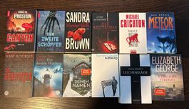 Diverse Bücher Krimi/Thriller 12 Stück