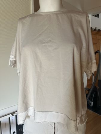 Viskose Bluse mit Seiden Abschlüssen 40