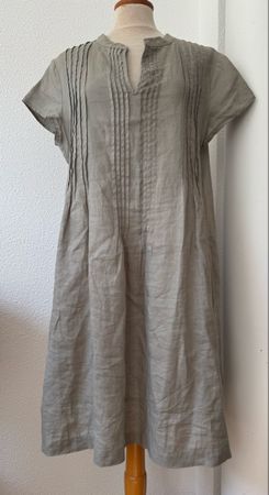 Robe en lin Hemisphere, taille M, kaki sauge