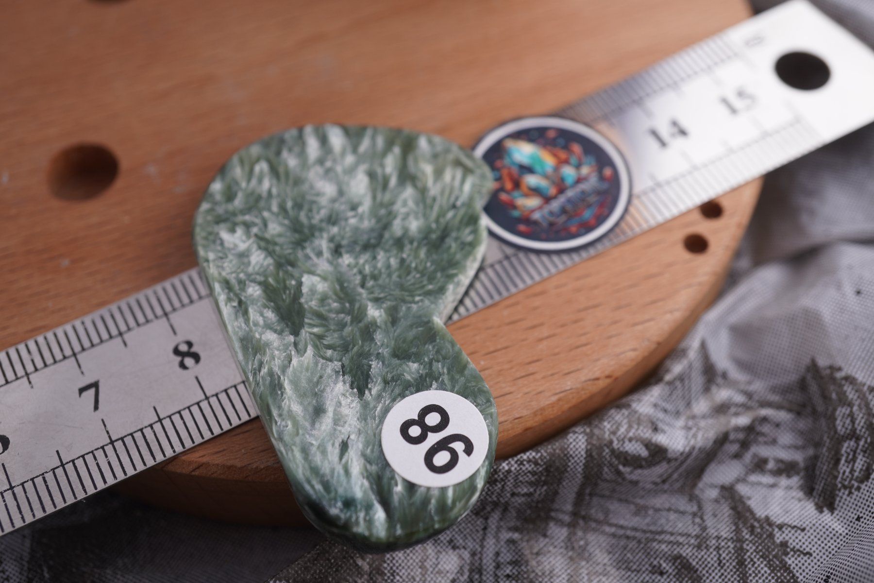 Minéraux & Lithothérapie: Seraphinit  Scheibe  50mm x 30mm    ab  5.- (1) – Neuf avec emballage d'origine à Eschenbach SG par topstone 5