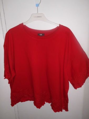 T-shirt rouge Richelieu T. XL