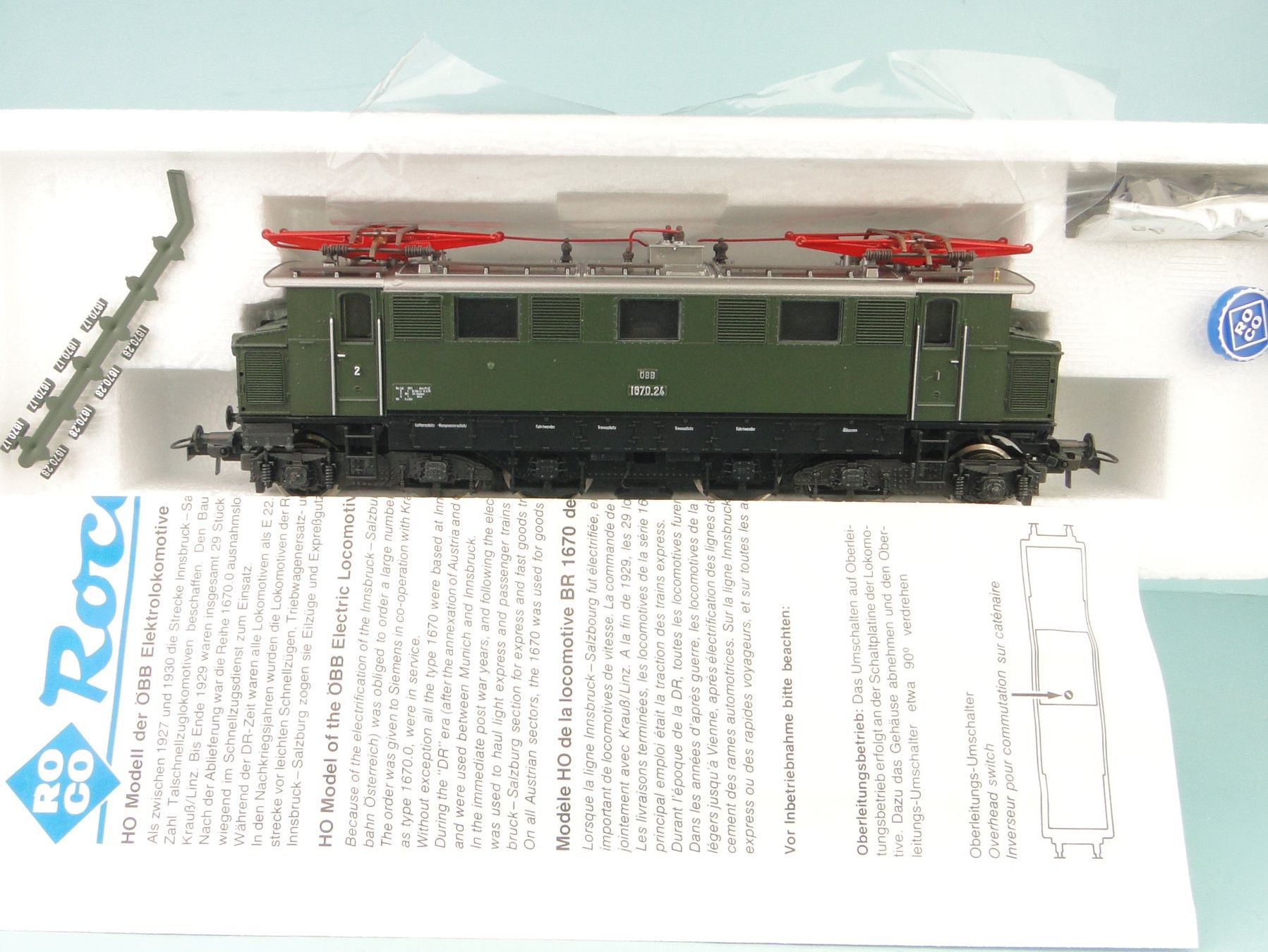 Roco Modellini di ferrovie: Roco 4147A ÖBB 1670, neuwertig – Usato da Bülach venduto da cann11 7