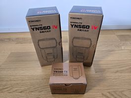 2x Yongnuo YN560 IV Blitzer inkl. YN560-TX Blitzsteuerung