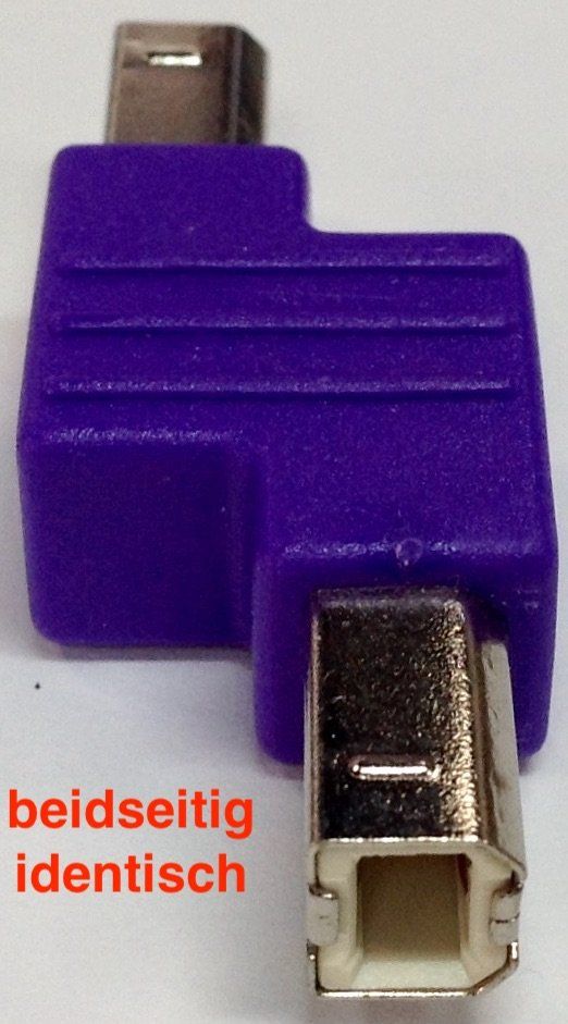 Unità & Adattatore: Gender Changer USB2-0 Typ-B ST/ST violett – Nuovo e nell'imballaggio originale da Reinach AG venduto da RiesenServicesGmbH