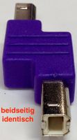 Gender Changer USB2-0 Typ-B ST/ST violett