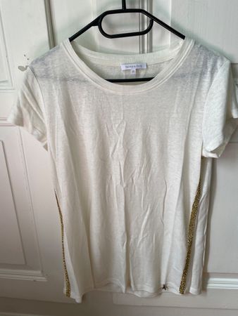 Patrizia Pepe Leinen Baumwolle T-Shirt -wie Pinko COS Sézane