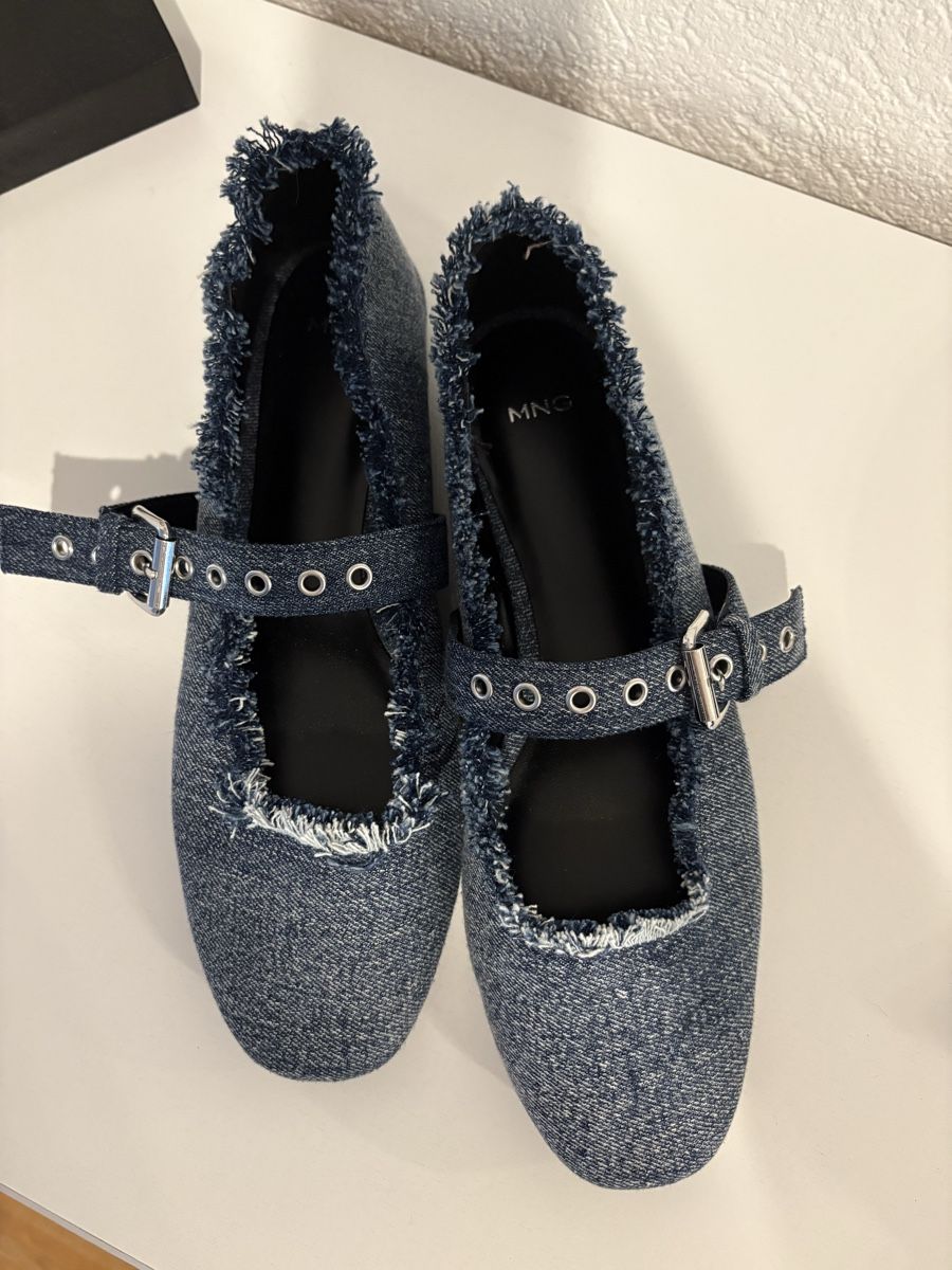 Mango Scarpe da donna: Denim Ballerina – Nuovo (secondo la descrizione) da Bülach venduto da kittygismo 1