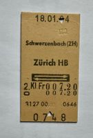 Altes Billett aus Karton von 1984