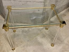 Edler Beistelltisch, mit Gold, Vintage Stil!