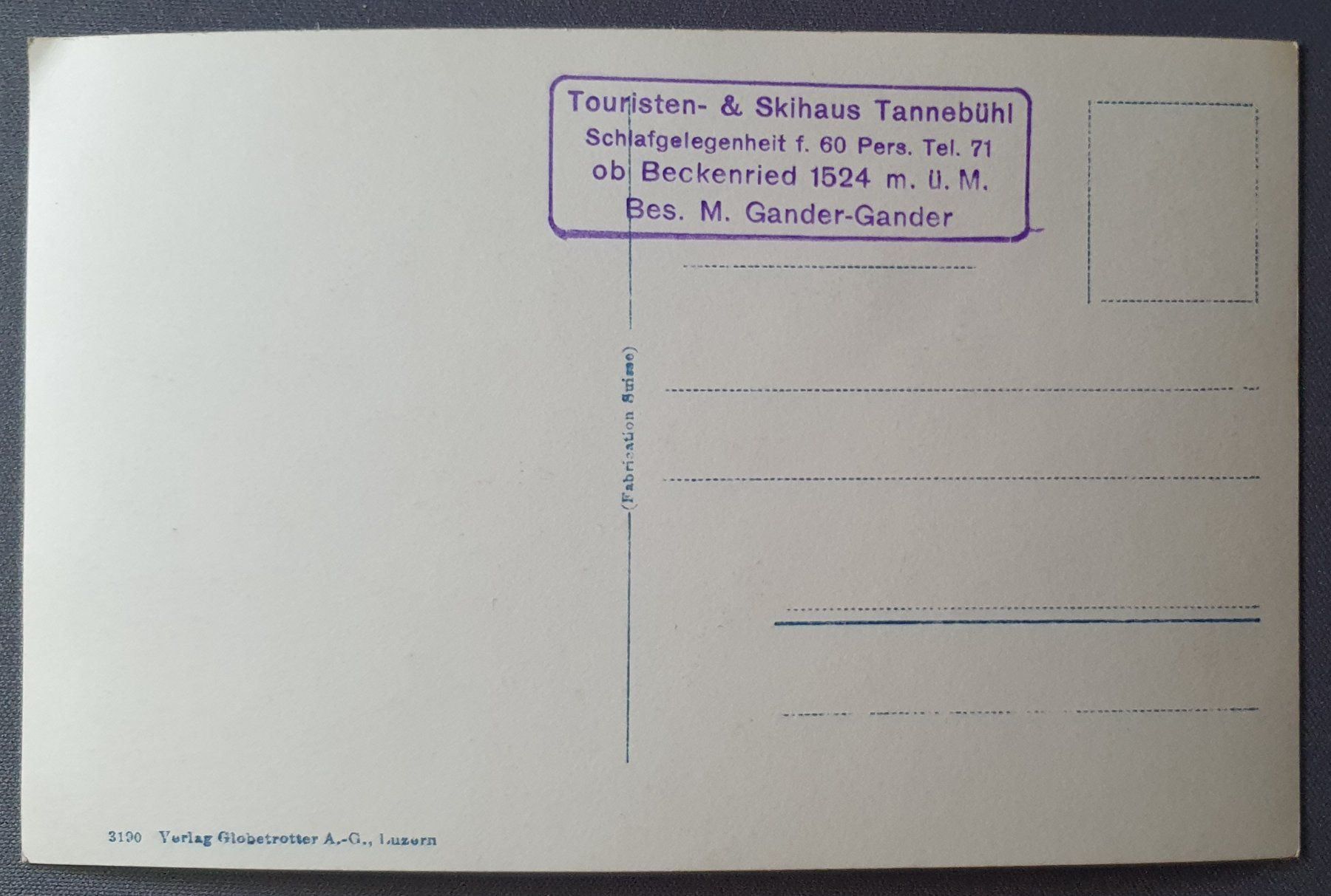Cartoline postali: Tannenbühl – Usato da Kreuzlingen venduto da Rschweiz1 1