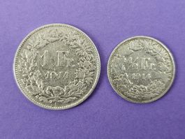 2x Münze CH Antik (1914) Silber 0.835 - TOP Angebot!!! *RAR*