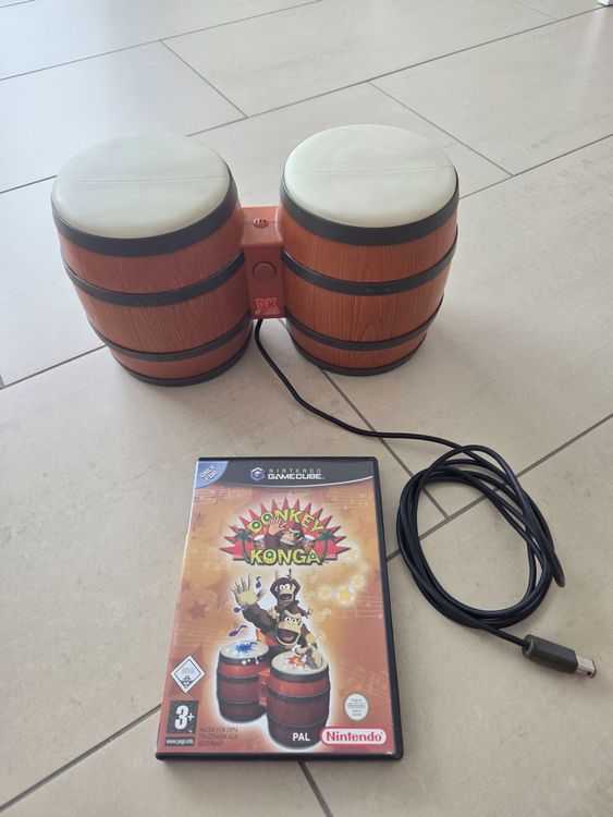 Donkey Konga Spiel inkl. Bongo für Nintendo Gamecube (Gebraucht) in ...
