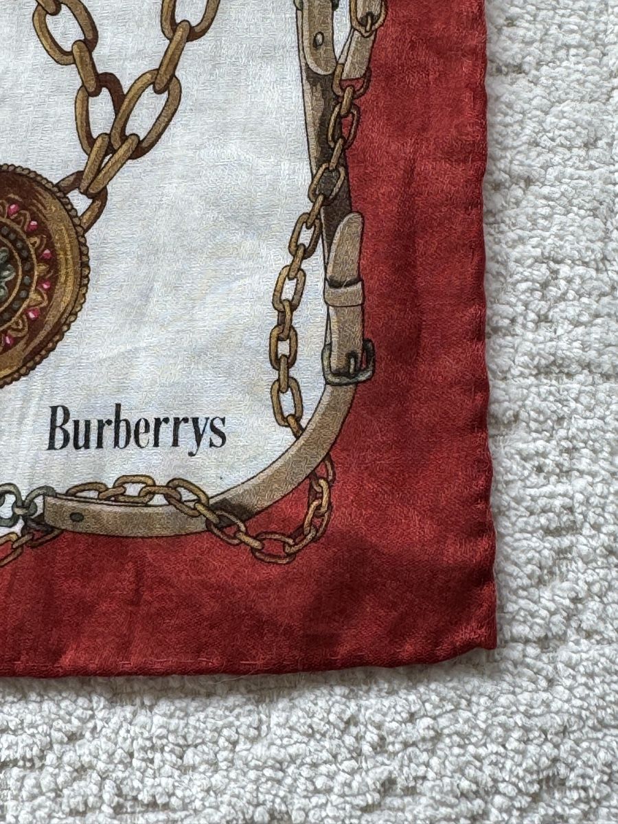 Burberry Foulard & Sciarpe: Vintage Burberrys Equestrian Halstuch – Usato da Zürich venduto da di_archive 5
