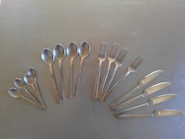 16tlg. Besteck-Set AMEFA – Gunmetal – Ideal für Camping