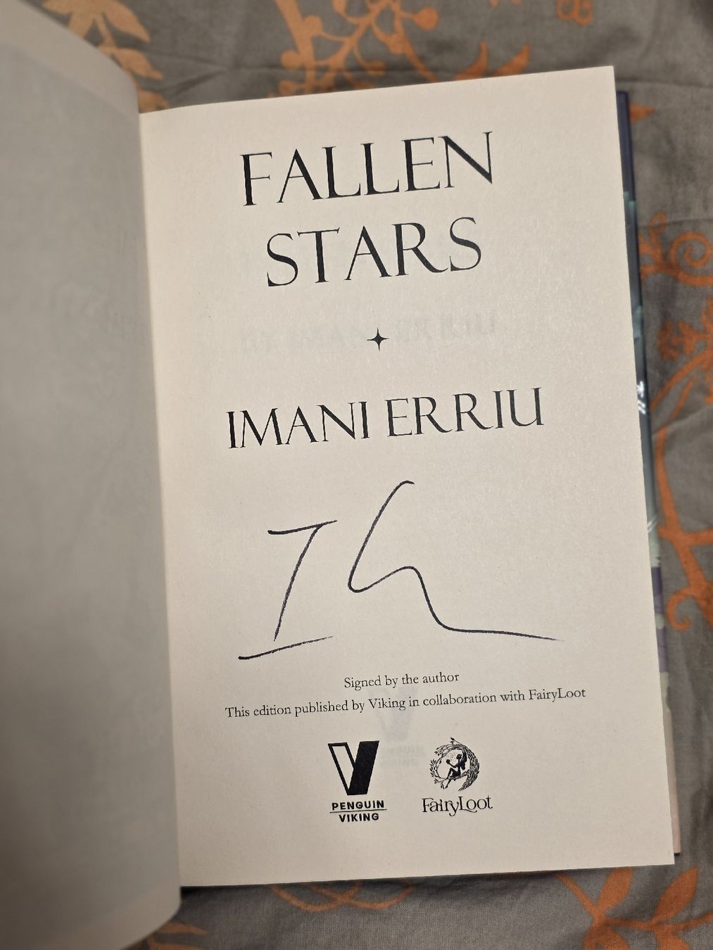 Libri: Fairyloot Fallen Stars signiert – Nuovo (secondo la descrizione) da Erlen venduto da Noloka_green 1