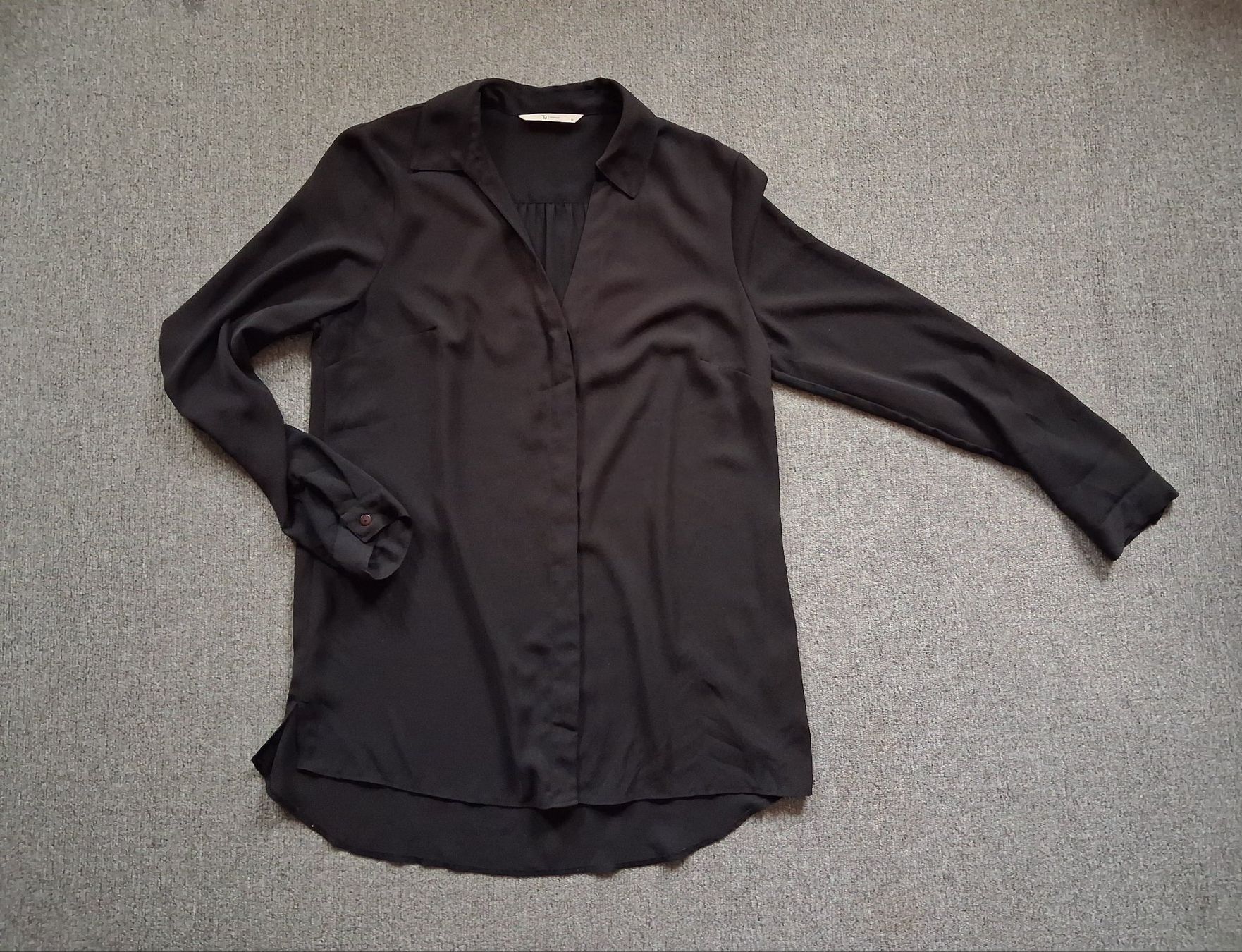 Blusen: Damen Bluse schwarz langarm leicht transparent – Neu (gemäss Beschreibung) aus Wald ZH von e8e 6