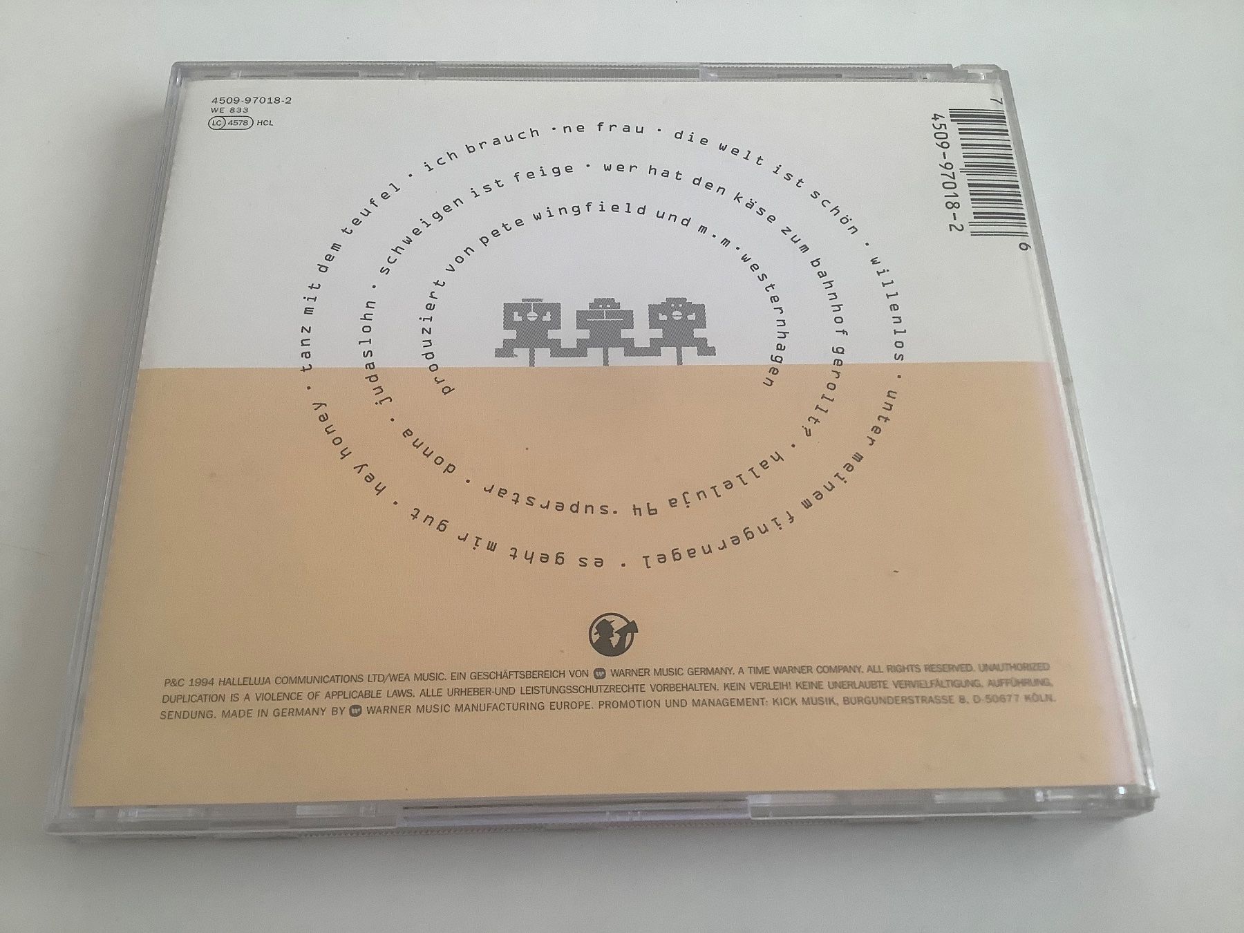 CD: Westernhagen / Affentheater / 1994 – Usato da Dübendorf venduto da Shreck 1