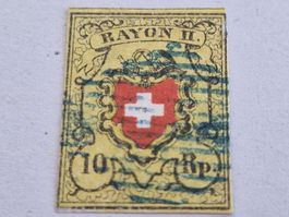 Rayon 16II, blaue Raute, guter Schnitt, ab 1.-