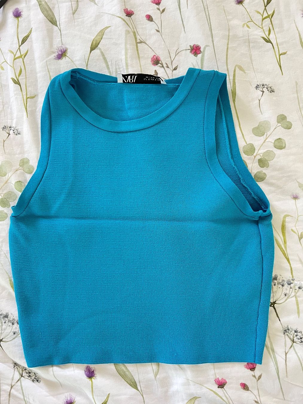 Zara Top: Basic croptop zara top blau – Nuovo (secondo la descrizione) da Zürich venduto da sellingmystuff1